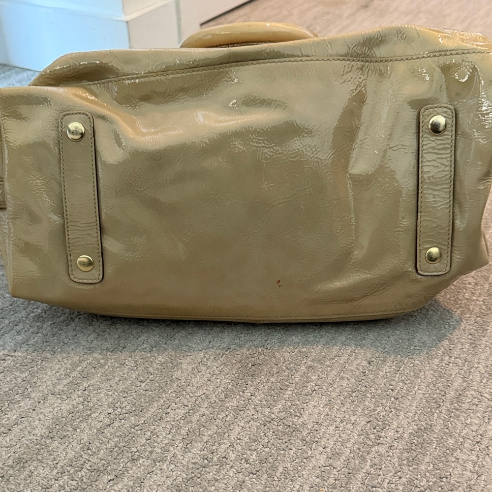 Coach Tan Patent Leather Satchel - Picture 3 of 6